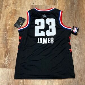 Nike Black and Red Basketball Jersey
